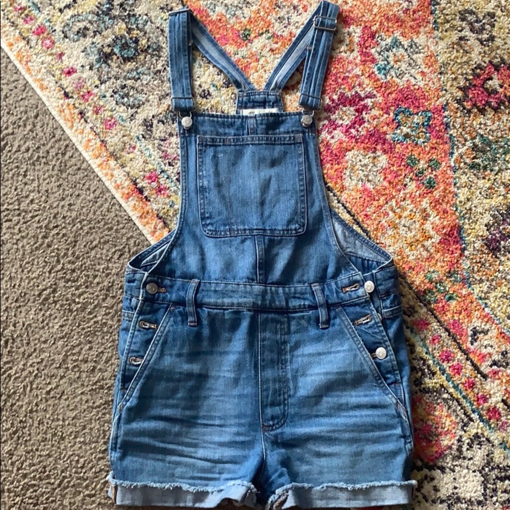 Madewell Boyfriend Overall Shorts